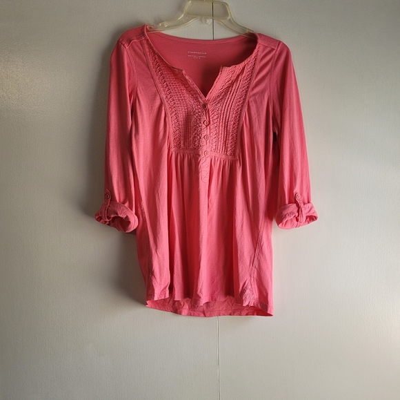 Charter Club Tops - Charter Club Women's Size Medium Top 3/4 Sleeve Roll Tab Sleeve High-low hem